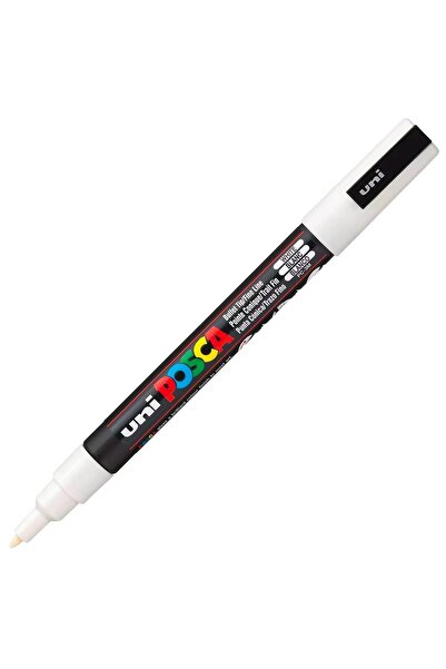 POSCA Kalem 3M Set 0.9-1.3 mm Keçe Uçlu Beyaz