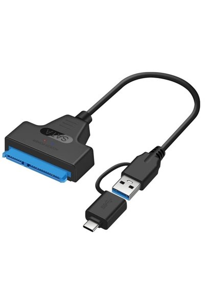 Lunatic 0442 2in1 USB 3.0 Type-C To 2.5 inç Sata Hdd Ssd Çevirici Dönüştürücü SATA–USB 3.0 / Type-C