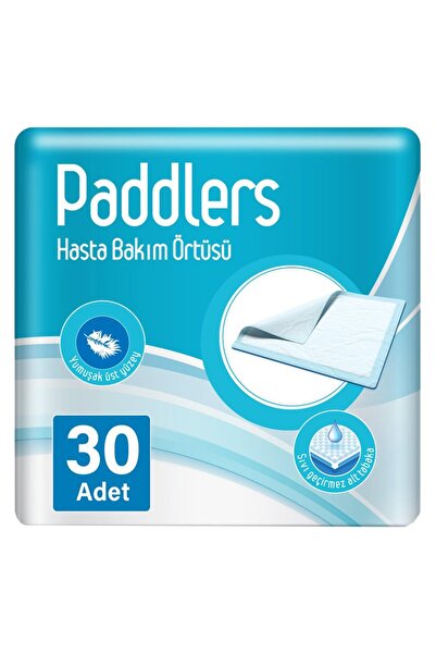 Paddlers غطاء حماية لسرير رعاية المرضى 60x90 سم 30 قطعة - مقاوم للماء، ماص لل...