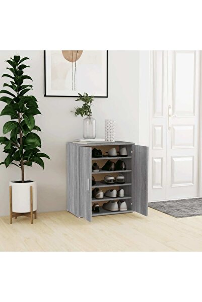 Concept Pantofar, gri sonoma, 60x35x70 cm, lemn prelucrat