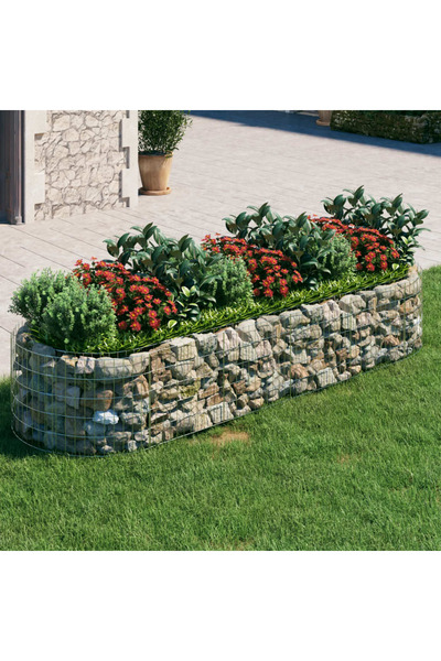 Concept Strat înălțat gabion, 300x100x50 cm, fier galvanizat