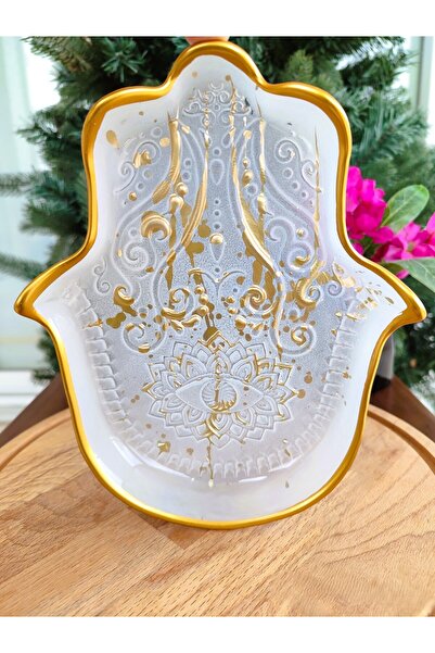 Madame Coco طبق ديكور اورفا - ابيض