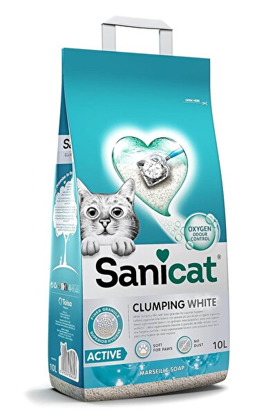 Sanicat Active Marsilya Sabunlu Topaklanan Kedi Kumu 10L