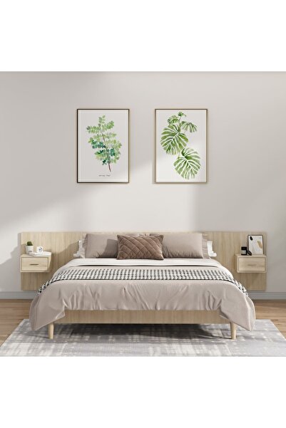 Concept Κεφαλάρι με ντουλάπια, δρυς sonoma, επεξεργασμένο ξύλο