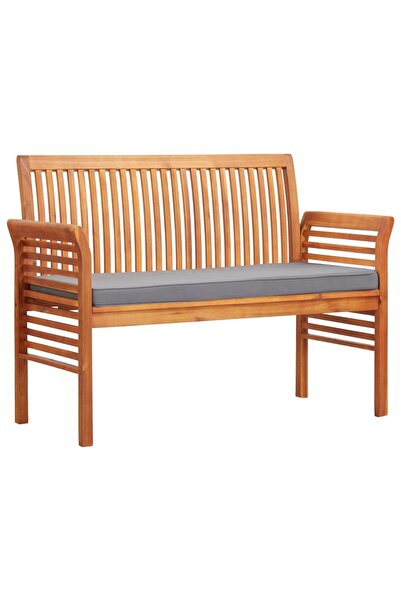 Concept Παγκάκι κήπου με 2 καθίσματα & Μαξιλάρι, 120 cm, από μασίφ ξύλο ακακίας