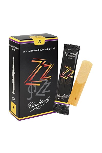 Vandoren SR403 Soprano Sax ZZ Reeds Strength 3; 10'lu Kutu