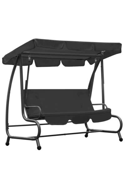 Concept Balansoar de exterior cu copertină, antracit