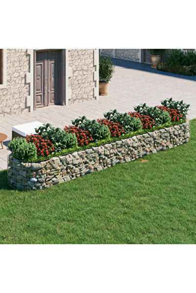 Concept Strat înălțat gabion, 500x100x50 cm, fier galvanizat