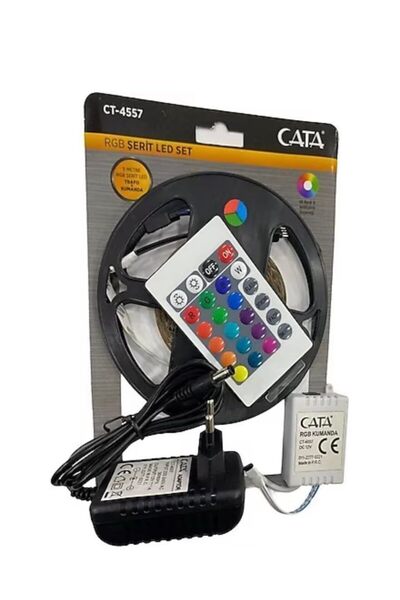 Özgür Ct-4557 Rgb Şerit Led Seti (5 Mt Rgb Led+Trafo+Rgb Kumanda)