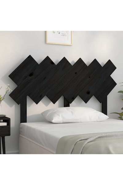 Concept Κομοδίνο, μαύρο, 122,5x3x80,5 cm, μασίφ ξύλο πεύκου