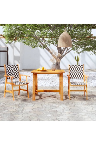 Concept Σετ επίπλων κήπου, 3 τεμάχια, από μασίφ ξύλο ακακίας