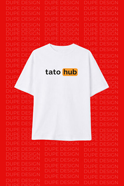 Dupe Design Tatohub Printed Oversized Unisex T-Shirt