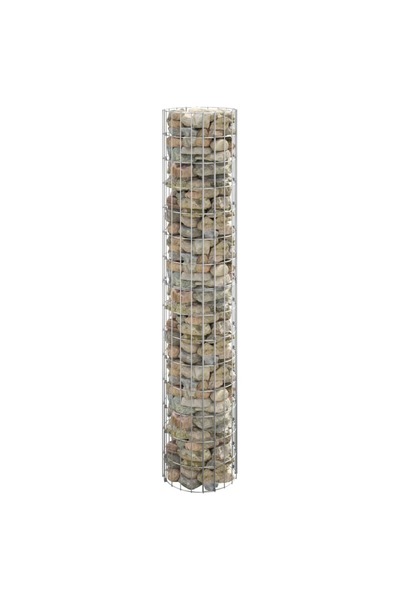 Concept Strat înălțat gabion, Ø30x150 cm, oțel galvanizat, circular