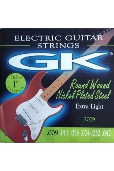 Lizbon Center Medina Artigas – GK Electric Guitar Strings – 2009 – Extra Light 9-42 – Round Wound – Nickel Plated