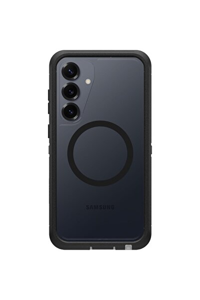 OTTERBOX S25+ Defender Serisi XT Şeffaf Mıknatıslı Kılıf - Koyu Taraf (Siyah)
