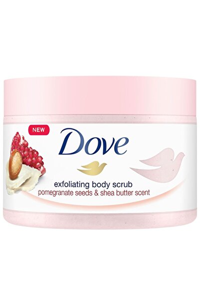 Dove Vücut Peelingi Nar Çekirdeği ve Shea Yağı 225ml Beyaz