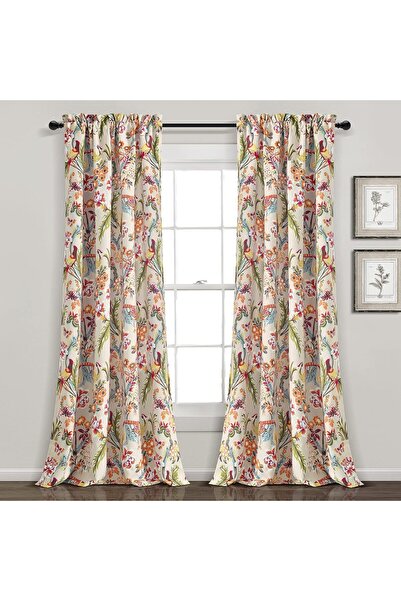Lush Decor Dolores Işık Filtreleme Pencere Perdesi Panel Çifti, 213 cm U x 13...