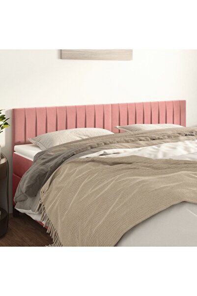 Concept Tăblii de pat, 2 buc, roz, 80x5x78/88 cm, catifea