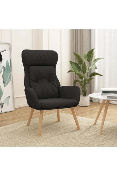 Concept Πολυθρόνα, μαύρη, υφασμάτινη