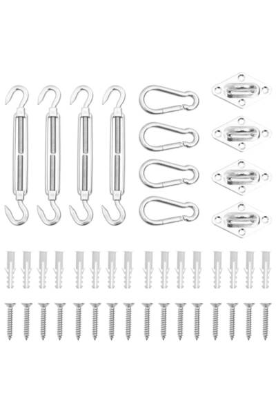 Concept Σετ αξεσουάρ για σκίαστρα από ανοξείδωτο ατσάλι, 12 τεμάχια