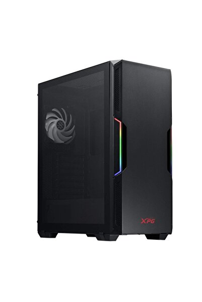 XPG ADATA GÜÇLÜ Orta Boy Bilgisayar Kasası, ATX/Micro ATX, Mini-ITX, Kompakt Boyut, Temperli Cam Yan
