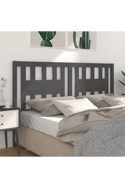 Concept Κομοδίνο, γκρι, 206x4x100 cm, μασίφ ξύλο πεύκου