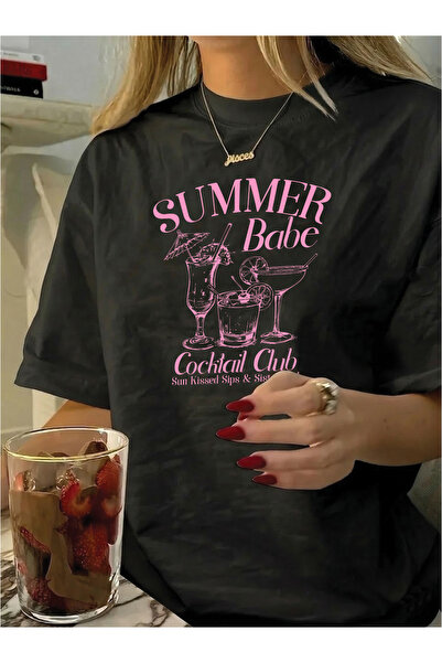 Marco Fresco Unisex Casual κοντομάνικο μπλουζάκι Summer Babe με τύπωμα Teen o...