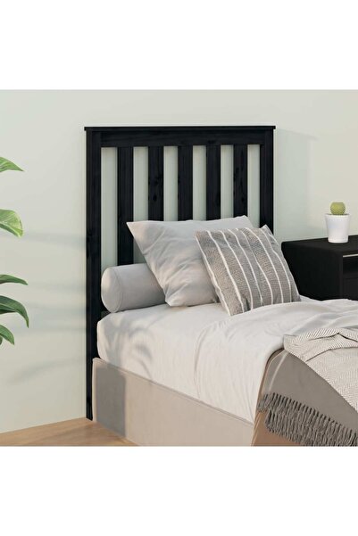 Concept Tăblie de pat, negru, 81x6x101 cm, lemn masiv de
