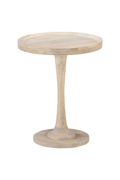 Concept Masă laterală, Ø60 x 75 cm, lemn masiv de mango