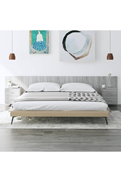 Concept Κεφαλάρι με ντουλάπια, γκρι sonoma, επεξεργασμένο ξύλο