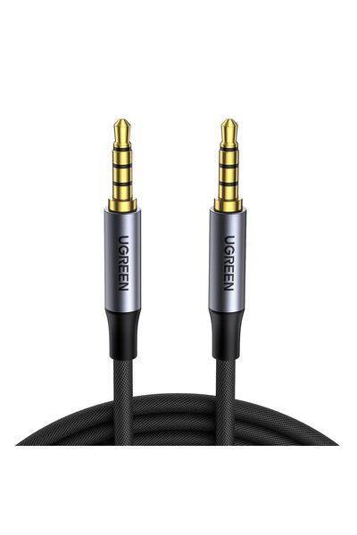 Ugreen 3.5mm Hi-Fi Erkek to Erkek TRRS Aux Ses ve Mikrofon Kablosu 2 Metre