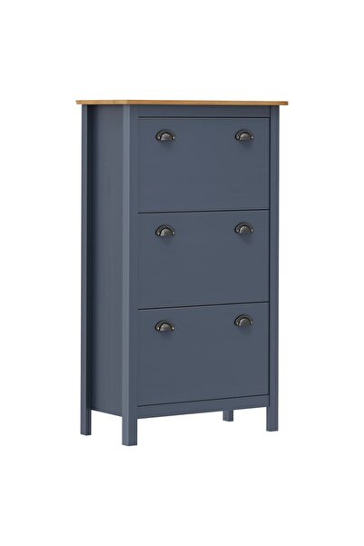 Concept Pantofar Hill Range, gri, 72x35x124 cm, lemn masiv de pin