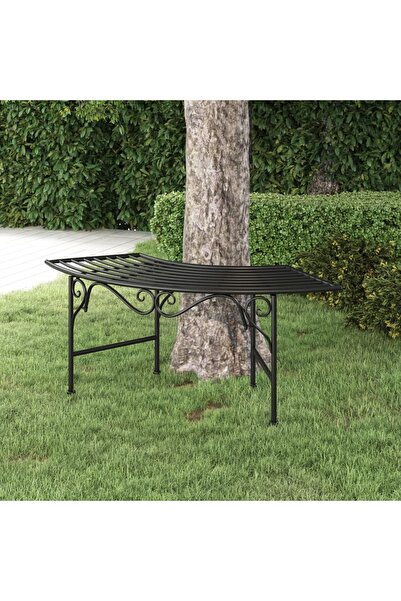 Concept Παγκάκι για δέντρο, μαύρο, 113 cm, ατσάλι