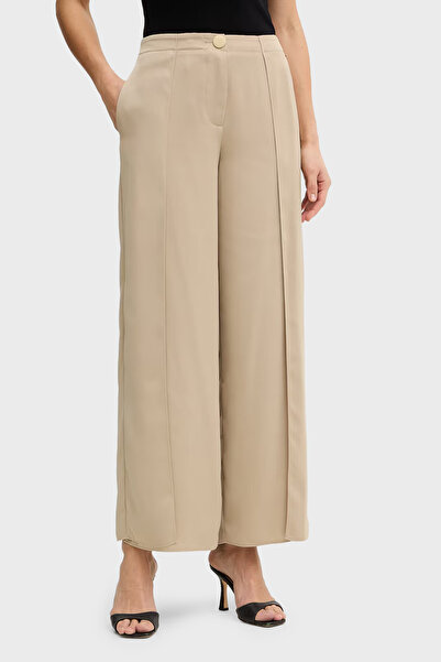 Armani Exchange Slit Detailed Regular Fit Wide Leg Trousers Pants Xw001955 Af...