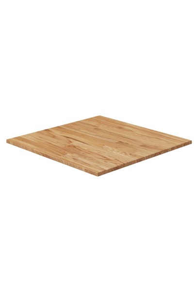 Concept Blat masă pătrat maro deschis 80x80x1,5cm lemn stejar tratat