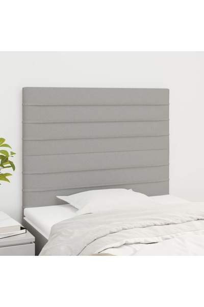 Concept Tăblii de pat, 2 buc, gri deschis, 100x5x78/88 cm, textil