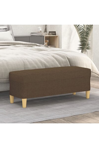 Concept Πάγκος, καφέ, 100x35x41 cm, ύφασμα