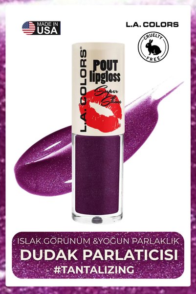 L.A Colors Pout Shiny Lipgloss - Islak Görünümlü Yoğun Parlaklık Veren Dudak ...