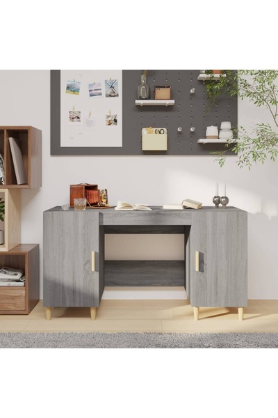 Concept Birou, gri sonoma, 140x50x75 cm, lemn compozit