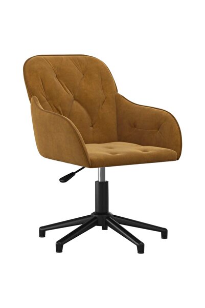 Concept Περιστρεφόμενη καρέκλα γραφείου, καφέ, Βελούδο