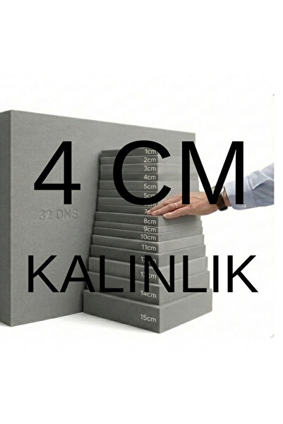 Simidil Design 32 DNS Sert Gri Sünger 60x40 cm Çok Amaçlı Plaka (1-15 cm) 32 ...