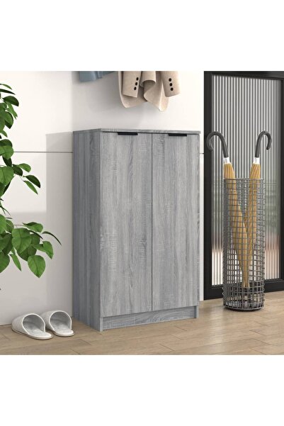 Concept Pantofar, gri sonoma, 59x35x100 cm, lemn compozit