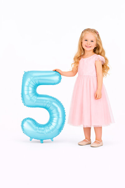 Yusuf Dirik YD Party Supplies بالون فويلو على شكل رقم 5 مقاس 76 سم 34 بوصة