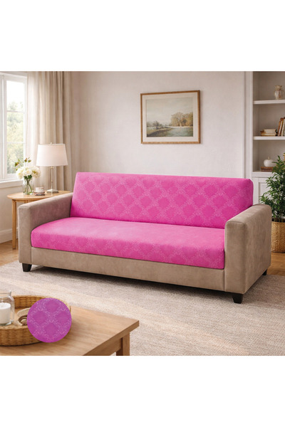 Akbal Home Gofre Kumaş 1 Adet 3 Kişilik Klasik Koltuk Örtüsü Lastikli Kolsuz ...
