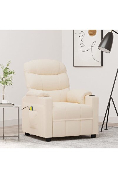 Concept Πολυθρόνα μασάζ, κρέμα, ύφασμα