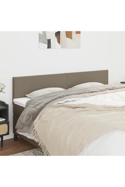 Concept Tăblii de pat, 2 buc, gri taupe, 100x5x78/88 cm, textil