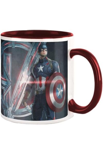MECKSA Captain America Design Espresso Glass Coffee Cup