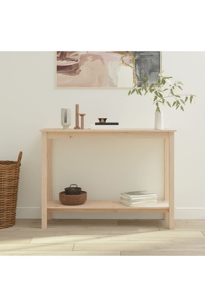 Concept Τραπέζι κονσόλας, 110x40x80 εκ., μασίφ ξύλο πεύκου