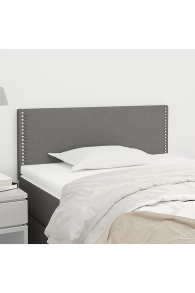 Concept Tăblie de pat, gri închis, 100x5x78/88 cm, textil