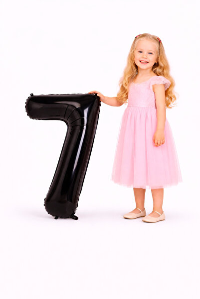 Yusuf Dirik YD Party Supplies بالون فويلو على شكل رقم 7 مقاس 76 سم 34 بوصة